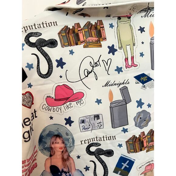 Taylor Swift Meet me at midnight Pajama Top S Button Down Swiftie Eras Tour - Picture 10 of 11